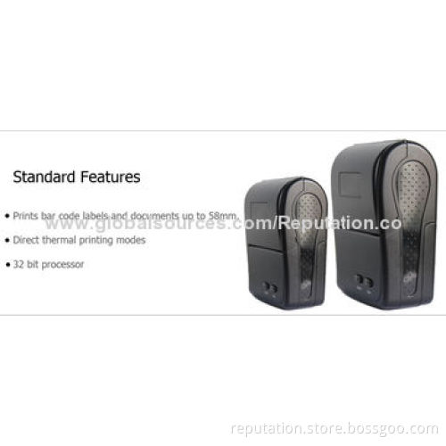 80mm Portable Thermal Receipt Bluetooth Printer, OEM Orders Welcomed, 1,400mAh Lithium Battery